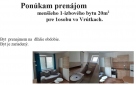 Spolubývanie Vrútky Martin
